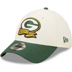 New Era Green Bay Packers 2022 Sideline 39Thirty Flexfit Hat Cream Cream