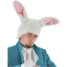 Animals Headgear Fun White Rabbit Ears Hat