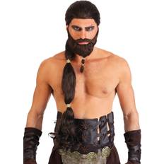 King Warrior Wig and Beard Brown