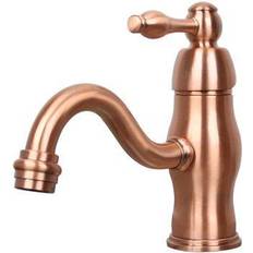 Stainless Steel Basin Faucets One-Handle Copper Bathroom Sink Brown