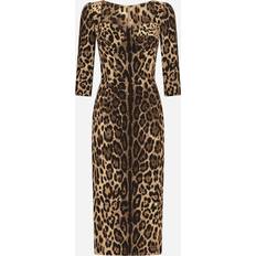 Dolce & Gabbana Polyester Dresses Dolce & Gabbana Calf-length cady dress leo_new