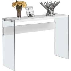 32 inch console table Monarch Specialties 32"H Tempered Console Table