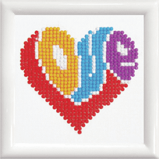 Diamond Dotz painting kit: love: with frame