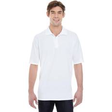 Hanes White Polo Shirts Hanes FreshIQ X-Temp Pique Polo White