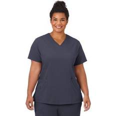 Jockey 2206 Womens V Neck Short Sleeve Scrub Top, X-small, Black Black