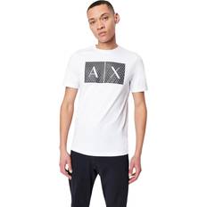 Armani Exchange White Clothing Armani Exchange X Men's Foundation Triangulation T-Shirt White White