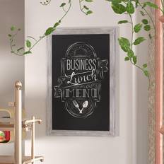 Photo Frames Flash Furniture Canterbury 24 Whitewashed Mount Magnetic Chalkboard Sign Photo Frame