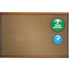 Bulletin Boards Quartet Prestige Cork Bulletin Board, Cherry