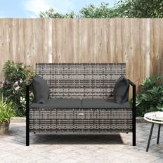 Rattan Outdoor-Sofas & Bänke vidaXL 2-seater patio bench