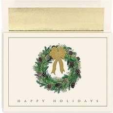 Great Papers! Holiday Greeting Card Festive Wreath 16 Cards/16 Foil-Lined Envelopes 7.875 x5.625