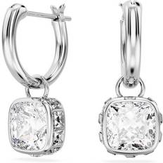 Swarovski Stilla Drop Earrings - Silver/Transparent