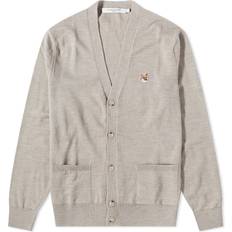 Maison Kitsuné Taupe Fox Head Cardigan