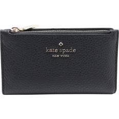Kate Spade Morgan Bow Embellished Saffiano Leather Small Compact Wallet in  Pink