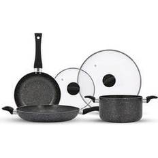 Vkoocy White Pots and Pans Set Non Stick, Ceramic Cookware Set Kitchen  Cooking Sets Induction Granite Pot and Pan w/Frying Pans, Saucepans,  Casserole