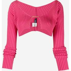 XXS Cardigans Jacquemus La maille Pralù Micro Charm Logo Cardigan - Light Pink