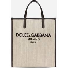 Dolce & Gabbana Small Structured Canvas Tote Bag sand_2 one size