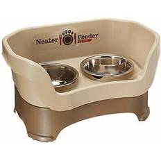 Pet Junkie Summit Single Elevated Dog Bowl - Brown Raised Feeder