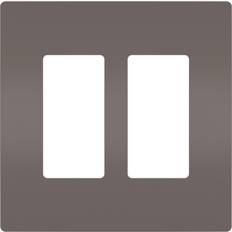 Legrand Electrical Accessories Legrand Rwp262 Radiant 2-Gang Screwless Light Switch Outlet Cover Plate Brown