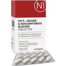 Rezeptfreie Arzneimittel N1 Fett- Zucker- & Kohlenhydrate Blocker Tabletten 45