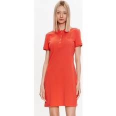 Lacoste Red Dresses Lacoste Damen Ef5473 Kleider, Watermelon