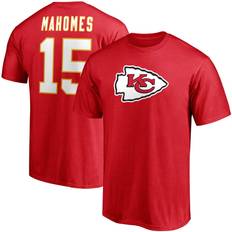 T-shirts Fanatics Men's Patrick Mahomes Red Kansas City Chiefs Player Icon Name & Number T-Shirt