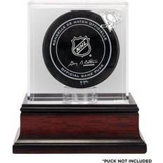 Pittsburgh Penguins Mahogany Hockey Puck Logo Display Case