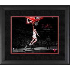 Zach LaVine Chicago Bulls Facsimile Signature Framed x Spotlight Photograph