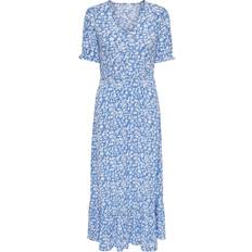 Only Damen Kleider Only Chianti Short Sleeve Dress - Marina