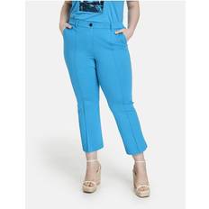 Samoon Stretch Trousers in 7/8 Length Lucy - River Blue