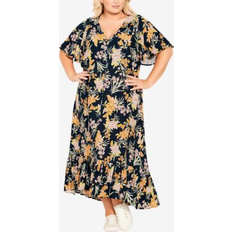 Avenue Dresses Avenue MAXI SASHA FLTR SLV Wildflower Wildflower