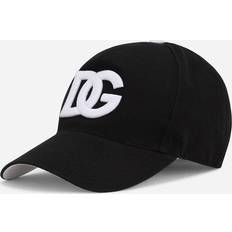 Dolce & Gabbana Unisex Caps Dolce & Gabbana Men's DG-Logo Baseball Hat BLACK 58cm 7 1/4 US