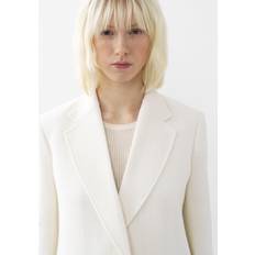 Chloé Buttonless tailored jacket White 68% Virgin Wool, 26% Wool, 6% Cashmere