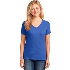 Port & Company 54oz 100% Cotton V-Neck TShirt LPC54V Royal Blue