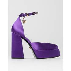 Purple Heeled Sandals Versace Medusa Aevitas platform sandals