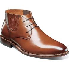 Stacy Adams Maxwell Plain Toe Chukka Boot Smooth leather Cognac 25551-221