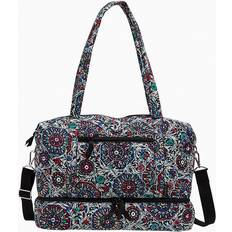 Vera Bradley Deluxe Travel Tote Bag - Stained Glass Medallion