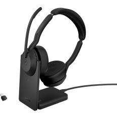 Headsets og ørepropper Jabra Evolve2 55 UC Stereo USB-C with Charging Stand