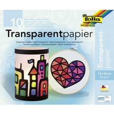 Seiden- & Krepppapier folia Transparentpapier farbsortiert 42 g/qm 10 Blatt