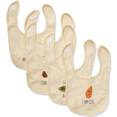 Touched By Nature Unisex Organic Cotton Bibs, Guacamole, One Size