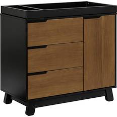 Baby care Babyletto Hudson 3-Drawer Changer Dresser with Removable Changing Tray Black/Natural Walnut