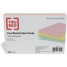 Staples Sticky Notes Staples 4 Line Ruled Pastel Index Cards 100/Pack