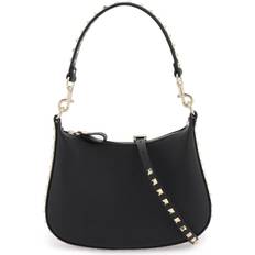 Rockstud E/w Calfskin Handbag for Woman in Rouge Pur