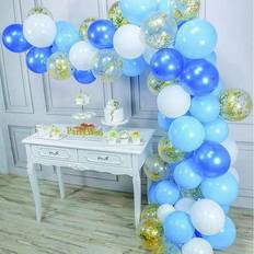 Party Supplies BIGTREE Assorted Ballon Party Kit in Blue/White Wayfair Blue/White