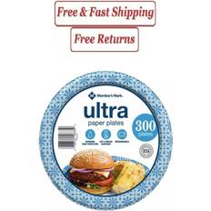 Disposable Plates Member's Mark Ultra Plate, 8-1/2" 300 ct
