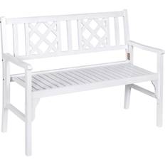 Garden Benches OutSunny Outdoor Foldable Garden Bench