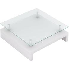 vidaXL Glass Top Coffee Table 30.3x30.3"