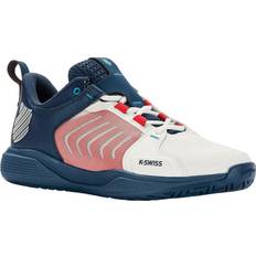 K-Swiss Men's Hypercourt Express 2 HB Clay Court Tennis Shoes (Blanc De  Blanc/Blue Opal/Lollipop)