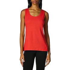 Hanes Mini-Ribbed Cotton Tank Top - Red Spark