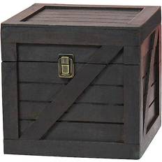 Vintiquewise Stackable Lidded Crate Storage Box