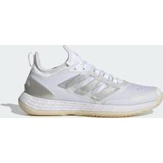 Adidas Racket Sport Shoes Adidas adizero Ubersonic 4.1 Women's Tennis Shoes White/Silver/Grey